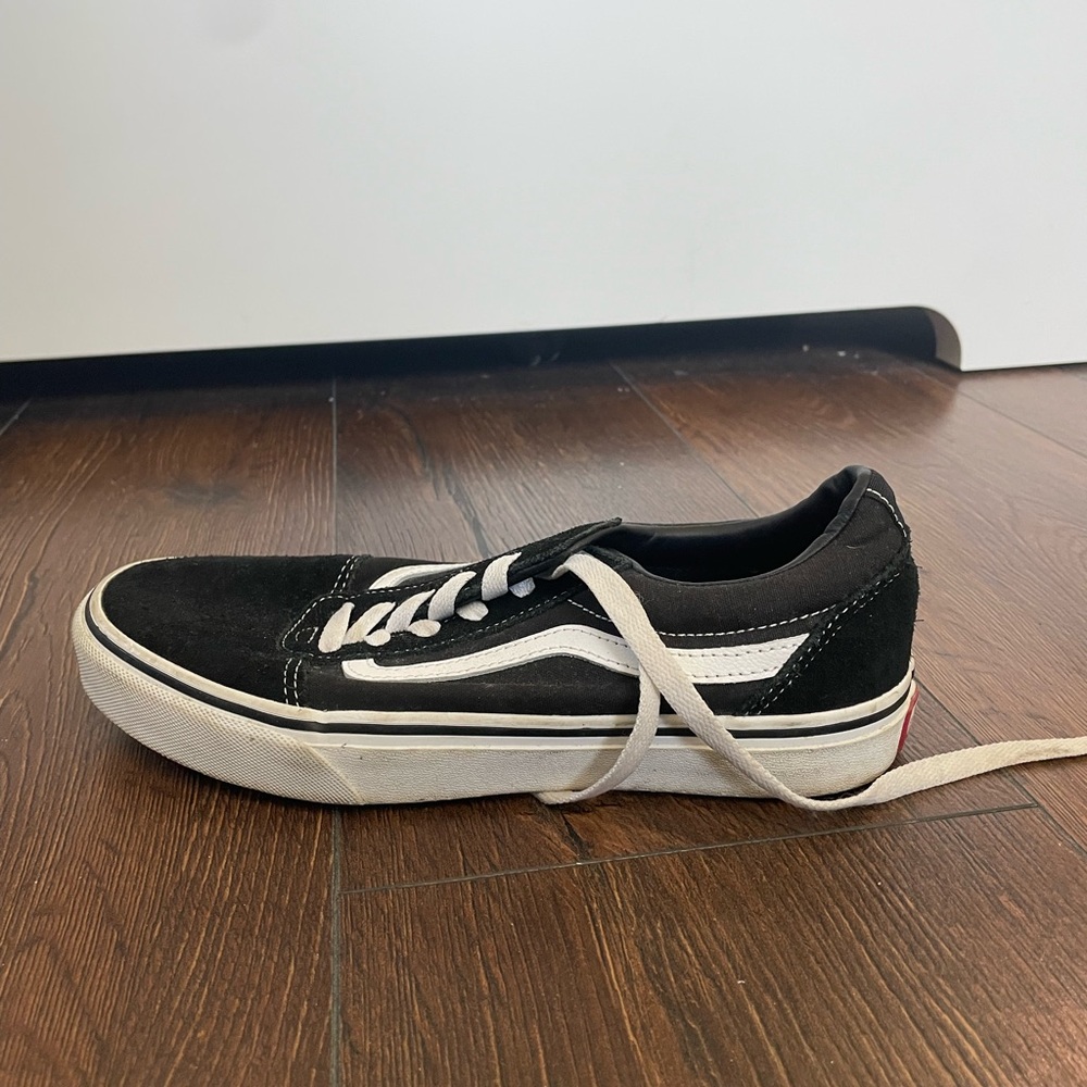 Black and white Vans